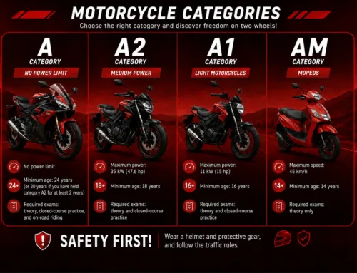 Motorcycle licence in Tallinn: AM, A1, A2 and A category — what’s the difference