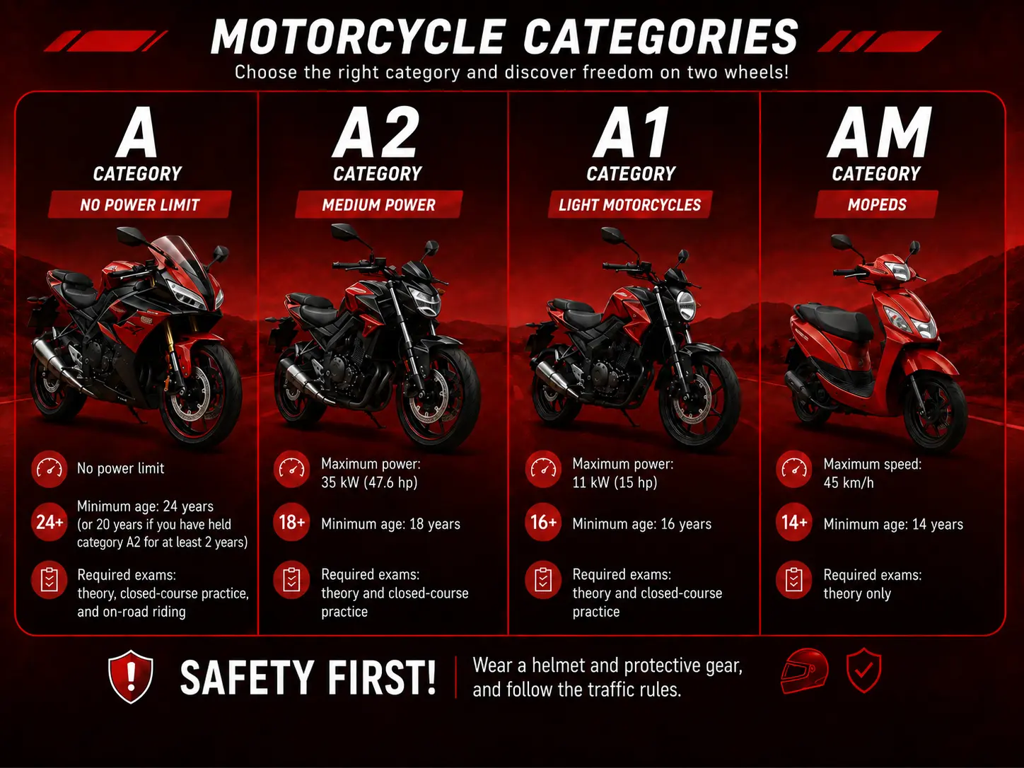 Motorcycle licence in Tallinn
