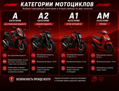 Мотоциклетные права в Таллинне: категории AM, A1, A2 и A — в чём разница